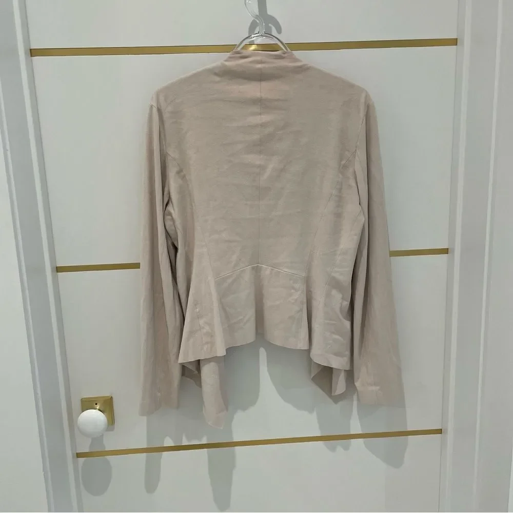 ZARA Blush Open Front Drape  Lightweight Jacket